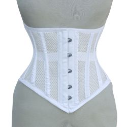 UnderBust White Mesh Corset